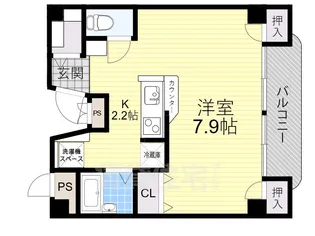 チェリーヒル塚本【5階】の間取り