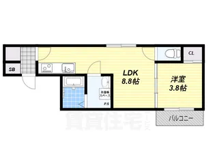 F asecia Attivo【3階】の間取り