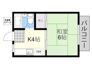 葵ハイツ3【1階】の間取り