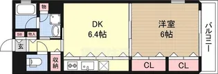 エストリーヴル2【5階】の間取り