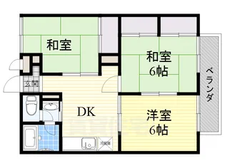 大阪府高石市綾園2丁目【マンション】の間取り