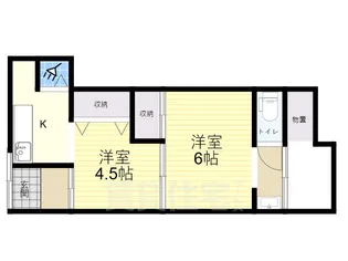 永楽荘【1階】の間取り