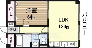 サンフラッツ新大阪本館【7階】の間取り