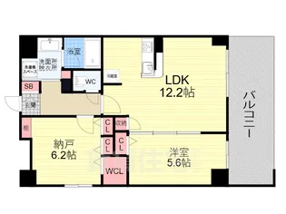 サウスシャノイチ【2階】の間取り