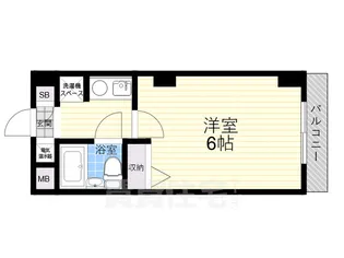 ポコアポコ甲子園口メゾン【102号室】の間取り