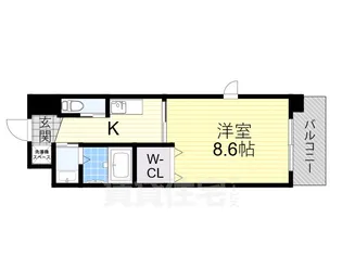 大阪府堺市北区北花田町1丁【マンション】の間取り