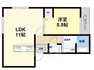 クレール常光寺【2階】の間取り