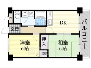 滋賀県湖南市三雲【マンション】の間取り