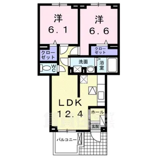 ルガル ボニート【1階】の間取り