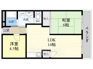 フェリス千代田【202号室】の間取り