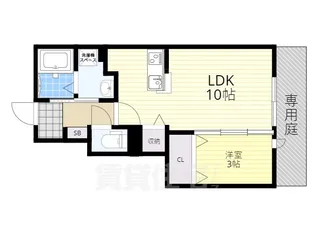 メゾン ド プルミエールA棟【1階】の間取り