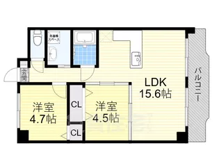 サンハイツ木多【2階】の間取り