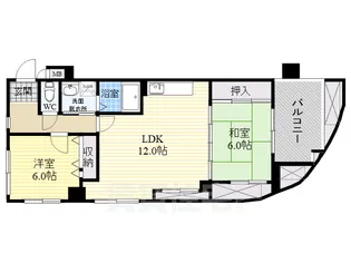 サントル西京【4階】の間取り