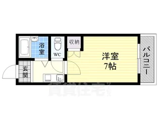 1Kの間取り画像