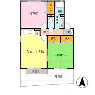 ソシアA【1階】の間取り