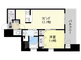 アーバネックス高槻芥川【10階】の間取り