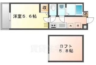 ロフティ智恵光院南【3階】の間取り