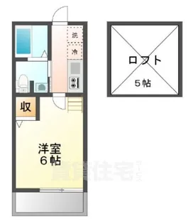 ロフティ京都西陣【1階】の間取り