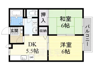 ファミール坂口【1階】の間取り