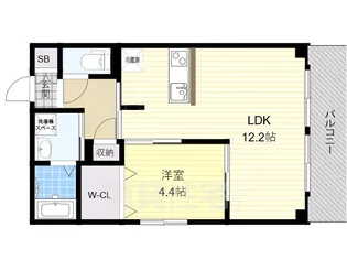 ラフィーネ高倉【2階】の間取り