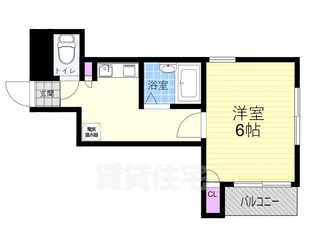 大阪府大阪市西淀川区野里1丁目【マンション】の間取り