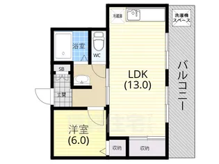 ルペール高見【3階】の間取り