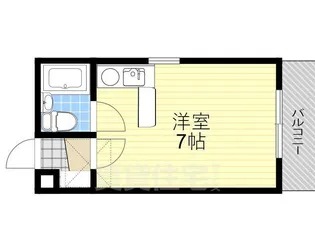 リバーヒル帝塚山【3階】の間取り