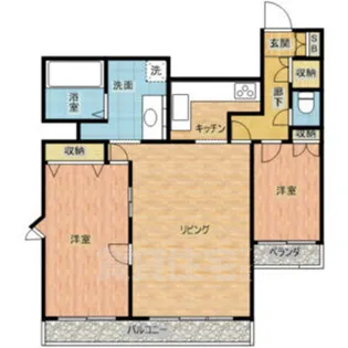 三旺マンション第2新栄【11階】の間取り