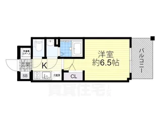 エスリード新北野アーデル【4階】の間取り