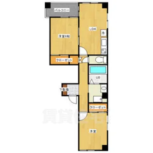 フラット松栄【2階】の間取り