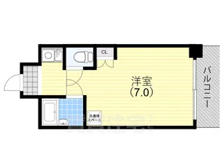 サニーパレス白川台【4階】の間取り