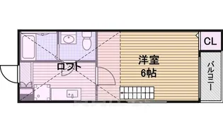 カーサ・ルチア志賀本通【1階】の間取り