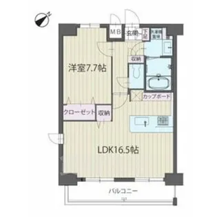 パルティール覚王山【11階】の間取り