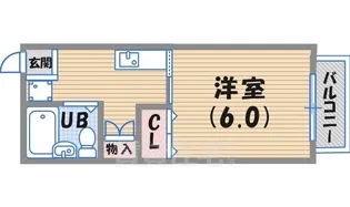 シティハイムケント【1階】の間取り