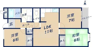 アーバンコート池之端【1階】の間取り