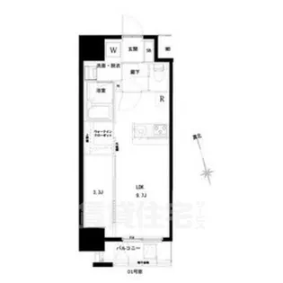 ハーモニーレジデンス名古屋今池【13階】の間取り