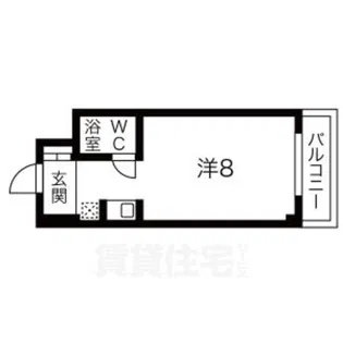 チコーベルメゾン札ノ辻1【1階】の間取り