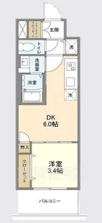 エスタート塚本【7階】の間取り