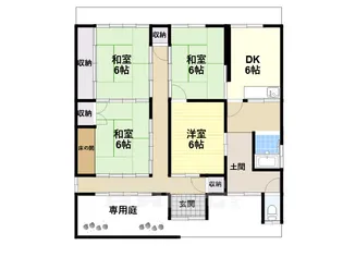 奈良県大和高田市大字根成柿【一戸建】の間取り