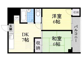 ロイヤル千林【3階】の間取り
