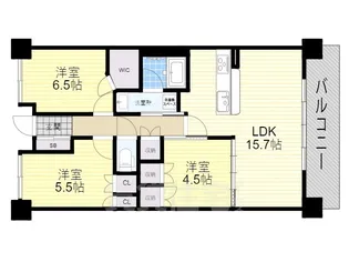 BELISTA鳳北町【8階】の間取り