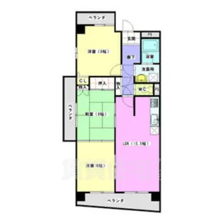 ヒルズ丸和【9階】の間取り