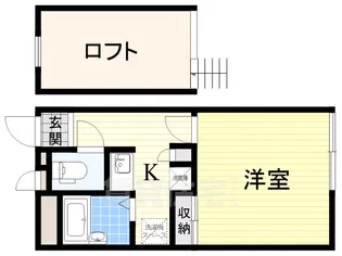 レオパレスコンフォート上本町【1階】の間取り
