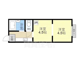 ハイツとういん【305号室】の間取り