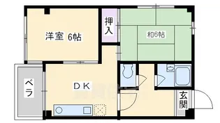 エレガンスコート烏丸西【3階】の間取り