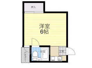 沢之町マンション【3階】の間取り