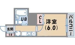 ベヌスタ西宮【1階】の間取り