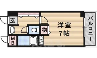 サンプラザ総持寺【5階】の間取り