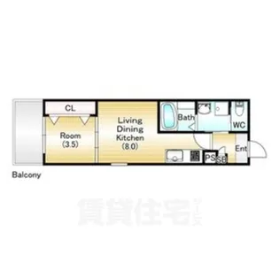 ジーメゾン伏見エルデ【2階】の間取り