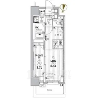メイクスデザイン名駅南【12階】の間取り